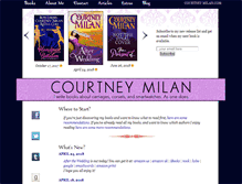 Tablet Screenshot of courtneymilan.com